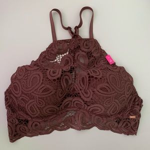 PINK halter push up bra